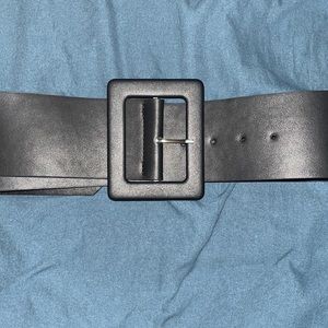 Wide black belt